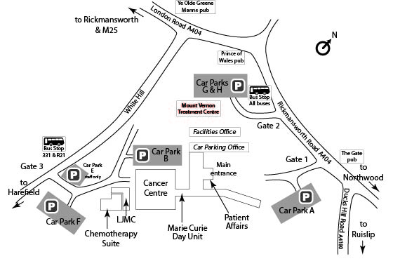 Directions To Mount Vernon Getting Here – East And North Hertfordshire Nhs Trust