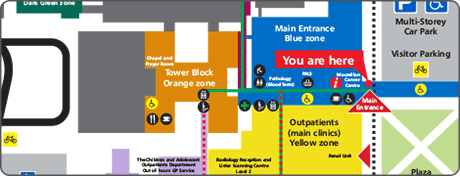 Lister Hospital Map