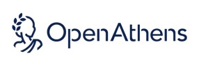 Symbol of a figure head next to the text reading 'Open Athens'