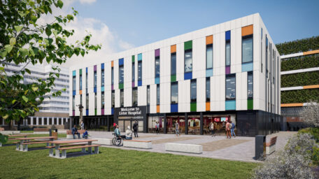An artist impression of the new front entrance to Lister Hospital