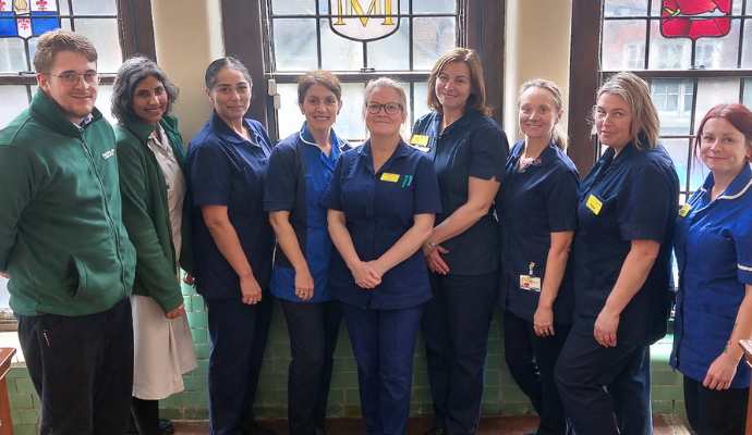 Cancer CNS staff posing for a photograph.